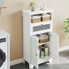 Dcolora Freestanding Bathroom Cabinet with Flip Glass Drawer - 4 of 4