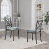 NicBex Set of 4 Mid Century Farmhouse Armless Dining Chairs with Padded Seat,Rubber Wood Side Chairs for Dining Room,Kitchen,Restaurant - 3 of 4
