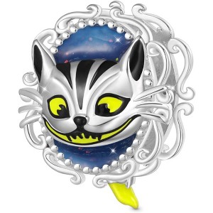 Sterling Silver Alice in Wonderland Charm - Whimsical Dangle Bead for Bracelets, Gift for Women - 1 of 4