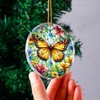 Christmas Ornaments Crystal Hanging Decor, Christmas Tree Glass Hanging Butterfly Ornament for Xmas Gifts - 3 of 3