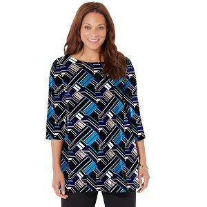 Catherines Women's Plus Size Anywear Tunic - 1 of 4