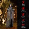 Whisen Halloween Classic Striped Clown Animatronic, Sound and Motion Activated, Light Up Eyes & Sounds - 3 of 4