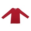 Everyday Kids Thermal Underwear Set – Long Johns Base Layer Top & Bottom, Microfleece, Moisture-Wicking, Cold Weather Wear, Red - 3 of 4