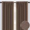 Chanasya 2pk Two Tone Textured Partial Room Darkening Window Curtain Panels - Set of 2 - 2 of 4