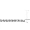 EVERLY JEWELRY | Sterling Silver Diamond Cut Rope Chain Bracelet, 9 inch - 2 of 4