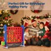Giant 4-to-Score Game Set, 3-Level Height Adjustable Jumbo 4-in-a-Row Game with Quick-Release Slider, Mini Basketball, Golf & Ring Toss Set for Party - 2 of 4