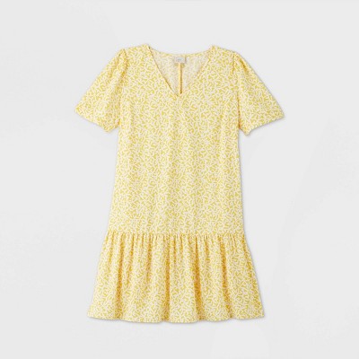 yellow floral dress target