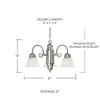 Capital Lighting David 3 - Light Chandelier in  Matte Nickel - 2 of 2