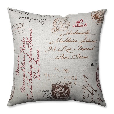 Throw pillows shop with script writing