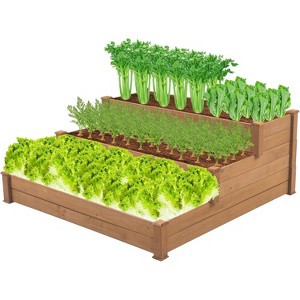coucheta Raised Garden Bed Kits, Planter Box for Vegetables Flowers Ground Planter Box-Olive - 1 of 4