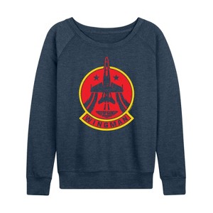 Women's - Top Gun: Maverick - Wingman Patch Lightweight French Terry Slouchy - 1 of 4