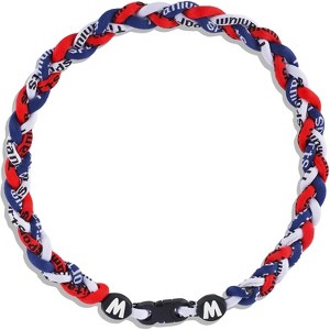 Premium 18inch Baseball Necklace W/Nylon Tri-Braided Rope Tornado Design - 1 of 4