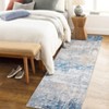Washable Modern Abstract Rug Non Slip Low Pile Rug Soft Throw Floor Cover Foldable Indoor Carpet for Living Room Bedroom Playroom Nursery - 4 of 4
