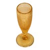 Slickblue Set of 6 Classic Amber Crystal Champagne Flutes with Intricate Cut Design - 5.1 oz - 3 of 3