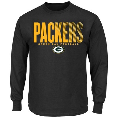 Plus Size - NFL Green Bay Packers Classic Fit Cotton Long Sleeve