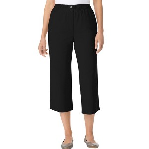 Woman Within Women's Plus Size 7-Day Denim Capri - 1 of 4