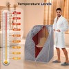 SereneLife Portable Infrared Sauna—One-Person Home Spa for Detox, Stress & Fatigue Reduction with Foot Pad Heating Mat (SLISAU10GRY) - 3 of 4