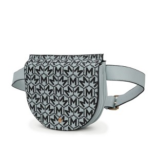 MKF Collection Daksha Fanny Pack Half Moon Handbag Monogram Stylish Vegan Leather by Mia K - 1 of 4