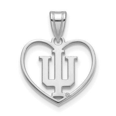 Black Bow Jewelry Sterling Silver Indiana Hoosiers NCAA Pendant