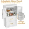 Dexmalle Bathroom Floor Storage Cabinet with 5 Adjustable Height Shelf - 4 of 4