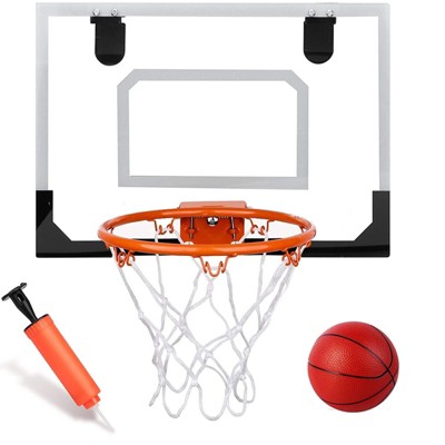 Mini Basketball Hoop, Over The Door Basketball Hoop Set with Ball Pump, Indoor Wall Mounted Basketball Hoop Backboards for Girls Boys