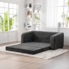 KWPZQEB Foldable Sofa Bed, Chenille Convertible Boneless Accent Chair w/ Pillow, 2 in 1 Folding Couch Bed, Portable Floor Sleeper Sofa for Living Room - 3 of 4