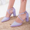Sina - Lilac Glitter Wedding Shoes | Forever & Always Shoes - 3 of 4