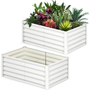 coucheta 6x3x1FT Planter Raised Beds , Upgraded-Quality Raised Bed with Open Base and Safe Edge, Outdoor Planter for Flowers and Plants - 1 of 4