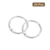 Unique Bargains Carbon Steel Loose Leaf Binder Snap Shower Curtain Rings 24 Pcs - 3 of 4