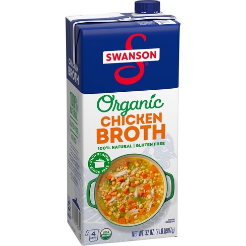 Pacific Foods Organic Free Range Chicken Broth, 32 oz Carton