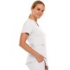 MediChic Women's Ruth 3-Pocket Multi Stitch V-Neck Scrub Top - 3 of 4