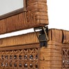 Storied Home Woven Wood and Rattan Display Boxes with Glass Lids, Set of 2 - 4 of 4