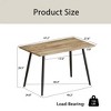 Modern Minimalist Round & Rectangular MDF Dining Table, for Office, Home & Kitchen, Available in Multiple Colors - 2 of 4