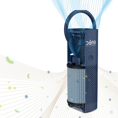 Blue Portable HEPA Air Purifier with Odor Absorbing Filter