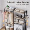 coucheta 5-Tier Over-the-Washer Shelf,  Adjustable Laundry Room Organizer Rack with Double Wood Shelves, Space Saver, for Bathroom, Balcony - 3 of 4