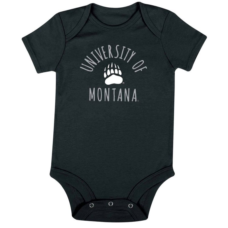 NCAA Montana Grizzlies Infant Boys&#39; Short Sleeve 3pk Bodysuit Set, 3 of 5