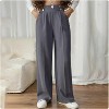 Wikineon Women's High-Waist Wide Leg Pants C Business Casual Trousers with Functional Pockets for Polished Comfort & Versatile Styling,beige, XXL Size - 2 of 4