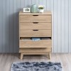 NicBex 5 Drawers Dresser with Interlock Drawer Feature Closet Organizers and Storage Chests of Drawers Tall Dressers for Bedroom, Living Room - 2 of 4