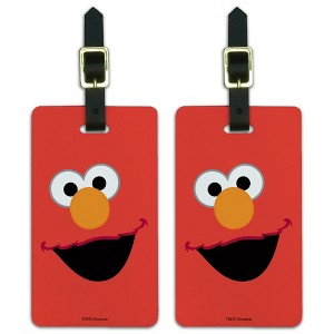 Sesame Street Elmo Face Luggage ID Tags Set of 2 - 1 of 4