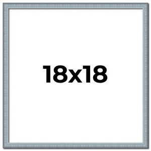 PosterPalooza | Square Textured Blue Picture Frame - UV Acrylic, Foam Board Backing, Hanging Hardware - 1 of 4