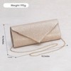 FATMOON Evening Clutch Purses,Sparkling Envelope Style with Detachable Chain - Lightweight and Luxurious Party Handbag with Magnetic Closure - 3 of 4