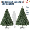 Artificial Christmas Tree with 750 Branch Tips, Hinged Spruce Design & Metal Foldable Base, Easy Assembly Holiday Decoration - 2 of 4