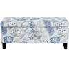 Christopher Knight Home Madison Contemporary Wood Upholstered Rectangle Storage Ottoman with Floral Pattern - 2 of 4
