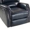 Paulina Genuine Leather Power Recliner with Wingback Design Set of 2|ARTFUL LIVING DESIGNS - 4 of 4