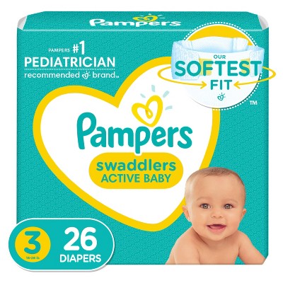 Image of Pampers Swaddlers Diapers Jumbo Pack - Size 3 - 26ct