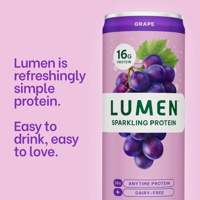 Lumen Sparkling Protein Grape - 12 fl oz