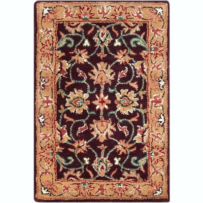 Mark & Day Paris 6'x9' Rectangle Tufted Indoor Area Rugs Burgundy: Traditional Wool, Stain-Resistant, Handmade