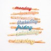 Meri Meri Enamel Week Day Hair Slides (Pack of 7) - image 3 of 4