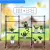 FONTOI Storage Racks, 5-Tier Shelving Unit with Adjustable Leveling Feet&Wheels, Wire Storage Racks for Garage Home Kitchen, Black, 24"*59"*14" - 4 of 4