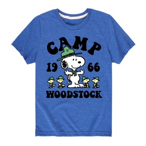 Boys' - Peanuts - Camp Woodstock Short Sleeve Graphic T-Shirt - 1 of 4